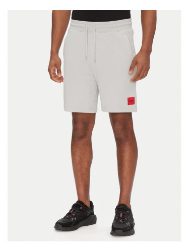 HUGO Спортни шорти Diz222 50466196 Сив Regular Fit