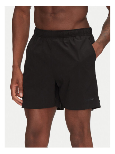 Calvin Klein Swimwear Плувни шорти KM0KM01118 Черен Regular Fit