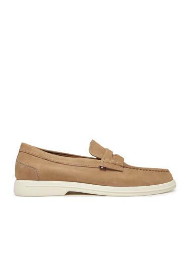 Tommy Hilfiger Мокасини Nubuck P Loafer FM0FM05350 Бежов