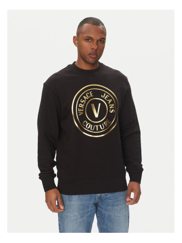 Versace Jeans Couture Суитшърт 78GAIT01 Черен Regular Fit