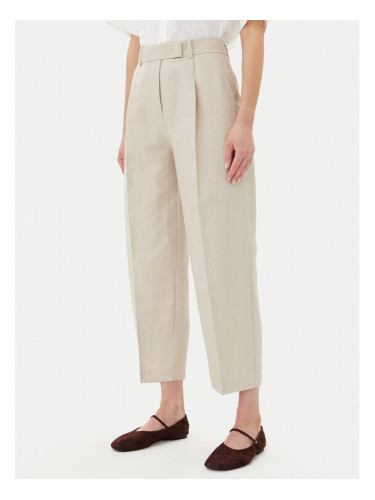 Tommy Hilfiger Текстилни панталони WW0WW45461 Бежов Tapered Fit