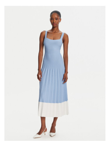 STAUD Плетена рокля Ellison R25R2199VN Светлосиньо Regular Fit