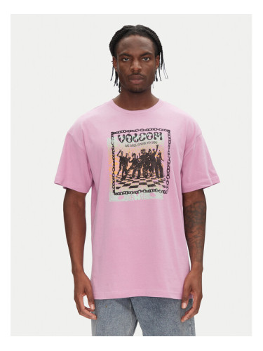 Volcom Тишърт Filip Rygalski A4312506 Розов Loose Fit