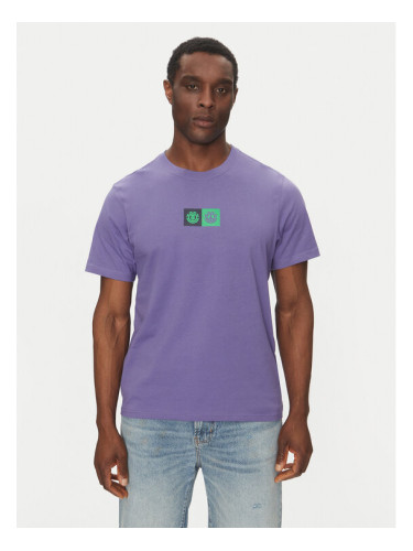 Element Тишърт ELYZT00492 Виолетов Regular Fit