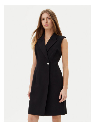 DKNY Коктейлна рокля DD5U1H66 Черен Slim Fit
