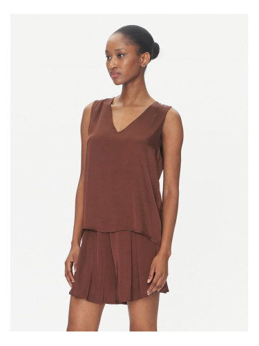 ViCOLO Блуза TD0765 Кафяв Regular Fit