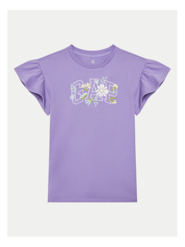 Gap Ежедневна рокля 738639-01 Виолетов Relaxed Fit
