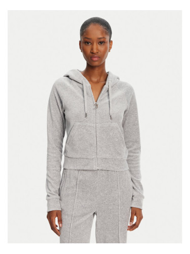 Juicy Couture Суитшърт Madison JCWA122001 Сив Slim Fit