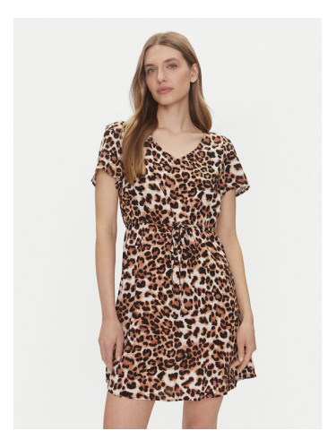 Vero Moda Ежедневна рокля Easy Joy 10307990 Кафяв Regular Fit