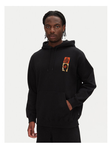 Volcom Суитшърт Gonyvaders A4112508 Черен Loose Fit