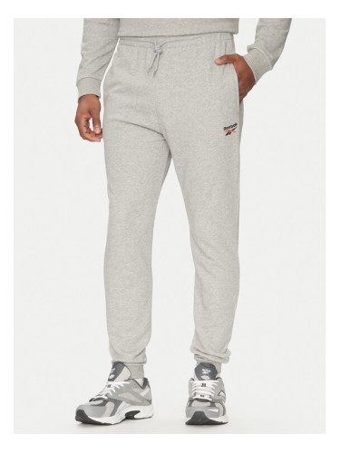 Reebok Долнище анцуг 100221804 Сив Regular Fit