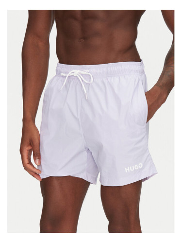 HUGO Плувни шорти Haiti 50469312 Виолетов Regular Fit