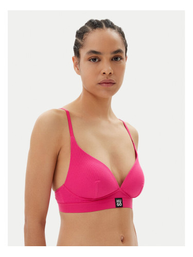 HUGO Сутиен без банели Triangle Padded Rib 50539983 Розов