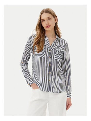 Vero Moda Риза Bumpy 10275283 Тъмносин Regular Fit