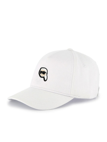 KARL LAGERFELD Шапка с козирка Z30398 Бял