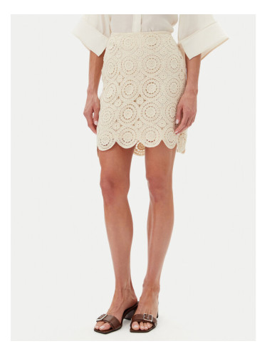 Vila Мини пола Risse 14105865 Бежов Regular Fit