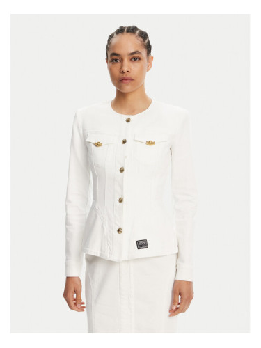 Versace Jeans Couture Дънково яке 78HAS457 Бял Slim Fit