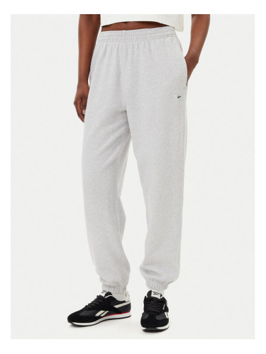 Reebok Долнище анцуг 100221467 Сив Regular Fit