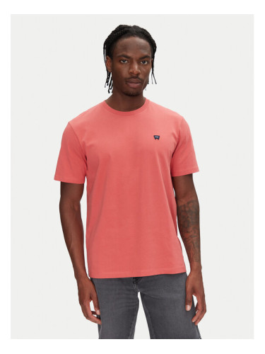 Wrangler Тишърт Sign Off 112362687 Червен Regular Fit