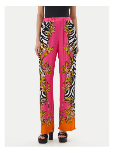 Versace Jeans Couture Текстилни панталони 78HAA1P2 Розов Straight Fit
