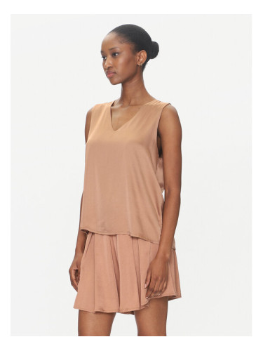 ViCOLO Блуза TD0765 Кафяв Regular Fit