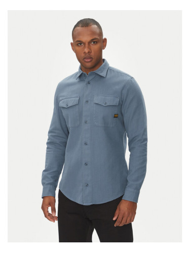 G-Star Raw Риза Marine D24963-D454 Син Slim Fit
