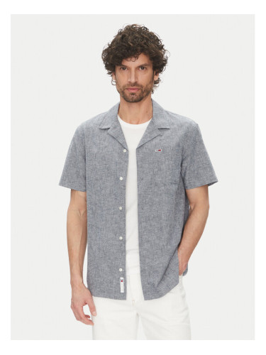 Tommy Jeans Риза DM0DM20895 Тъмносин Regular Fit