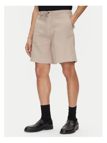 Selected Homme Шорти от плат 16097541 Бежов Loose Fit