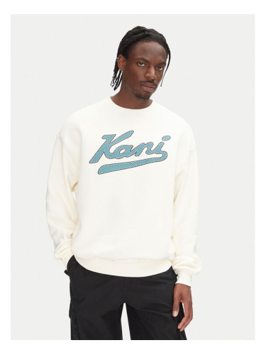 Karl Kani Суитшърт Varsity Palm PD00005317 Бял Regular Fit