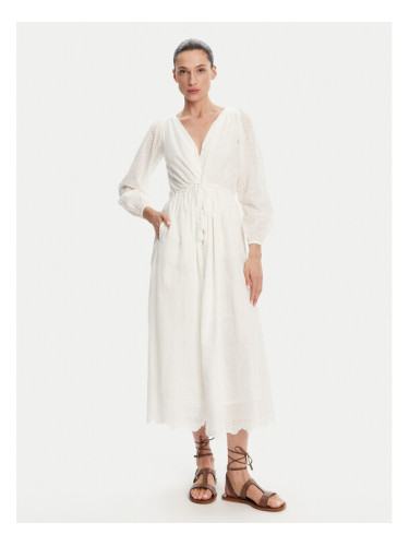 Pepe Jeans Лятна рокля Deepty PL953693 Бял Regular Fit