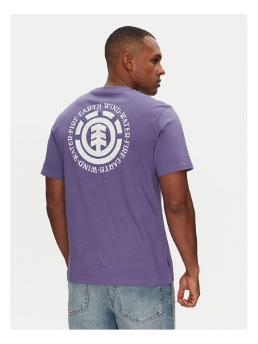 Element Тишърт ELYZT00490 Виолетов Regular Fit