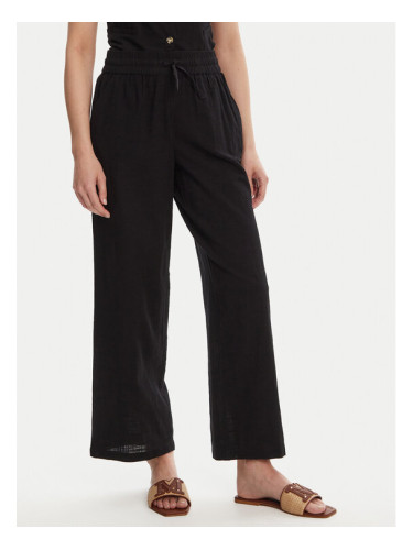 Vero Moda Текстилни панталони Caia 10333796 Черен Wide Leg