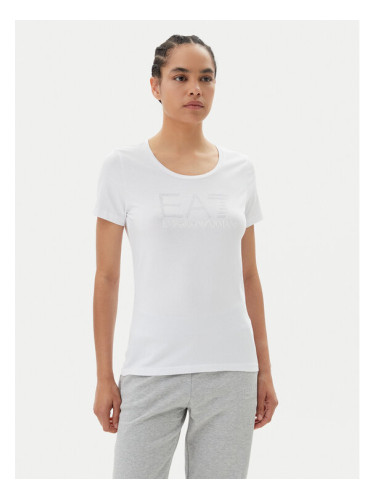 EA7 Emporio Armani Тишърт 7W000094 AF10373 U0002 Бял Slim Fit