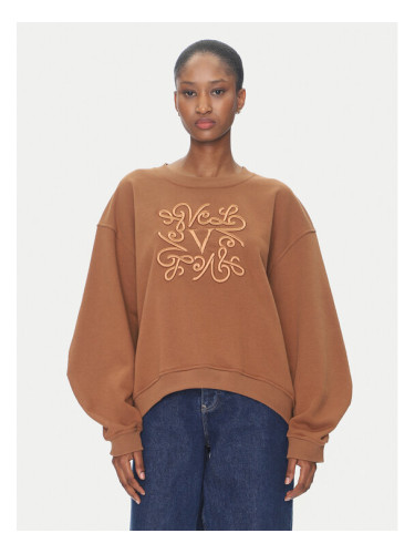 ViCOLO Суитшърт RD0178 Кафяв Reglan Fit