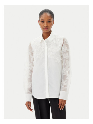 French Connection Риза 72YAV Бял Regular Fit