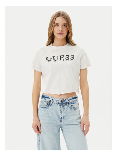 Guess Тишърт V5GI19 I3Z14 Екрю Regular Fit