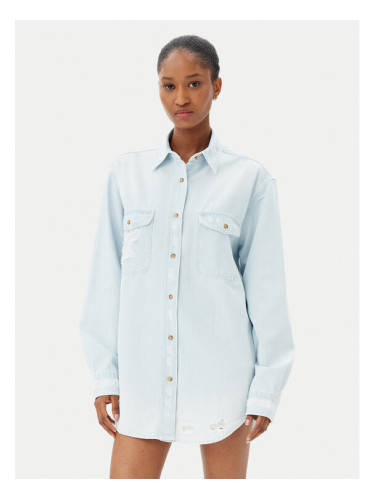 One Teaspoon дънкова риза Everyday Chambray 24864 Светлосиньо Regular Fit