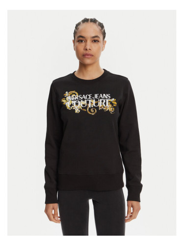 Versace Jeans Couture Суитшърт 78HAIC06 Черен Regular Fit
