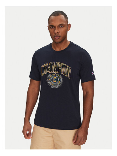 Champion Тишърт 221174 Тъмносин Regular Fit