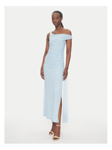 Bardot Коктейлна рокля 59512DB Светлосиньо Slim Fit