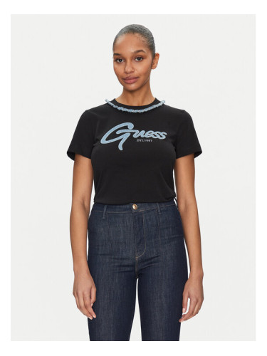 Guess Тишърт W5GI03 I3Z14 Черен Regular Fit