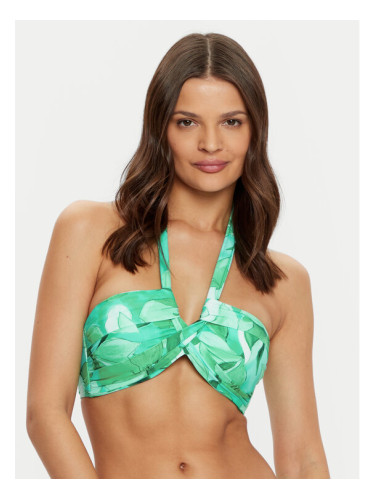 Seafolly Горнище на бански Secret Garden 33816-220 Зелен