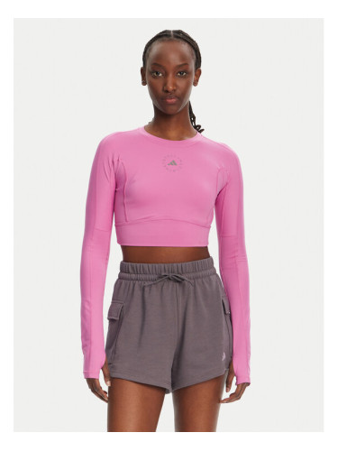 adidas by Stella McCartney Тениска от техническо трико TrueStrength JJ1644 Розов Slim Fit