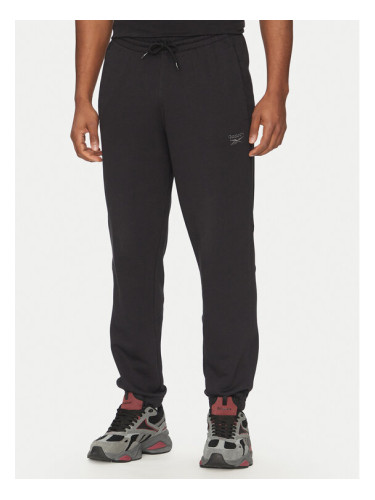 Reebok Долнище анцуг 100214075 Черен Regular Fit
