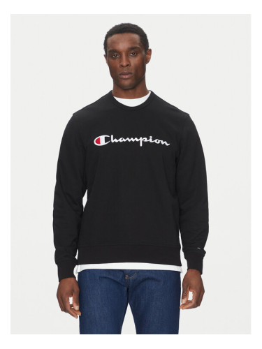 Champion Суитшърт 220727 Черен Slim Fit