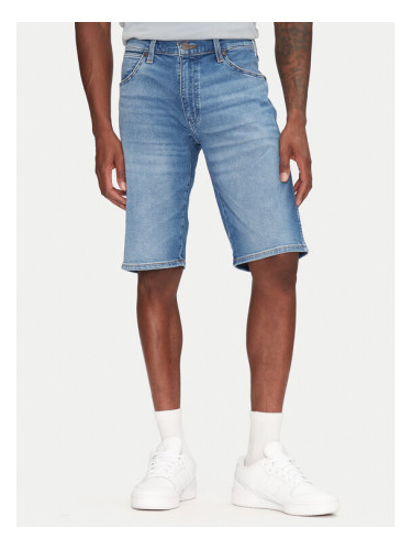 Wrangler Дънкови шорти Colton 112362488 Син Regular Fit