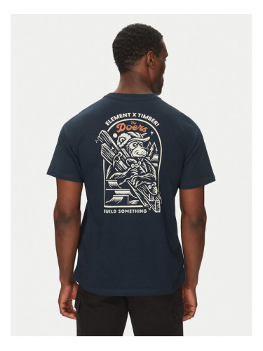 Element Тишърт ELYZT00520 Тъмносин Regular Fit