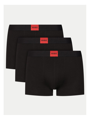 HUGO Комплект 3 чифта боксерки 50532797 Черен