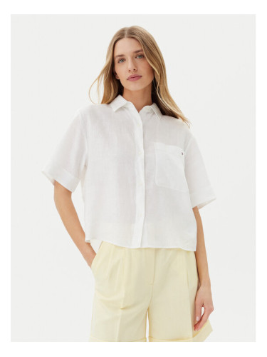 Tommy Hilfiger Риза WW0WW44720 Бял Relaxed Fit