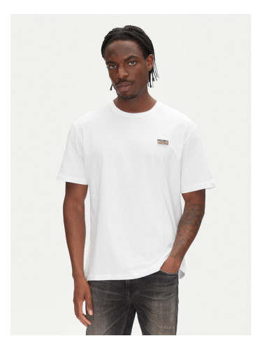 Just Cavalli Тишърт 78OAHE11 Бял Regular Fit